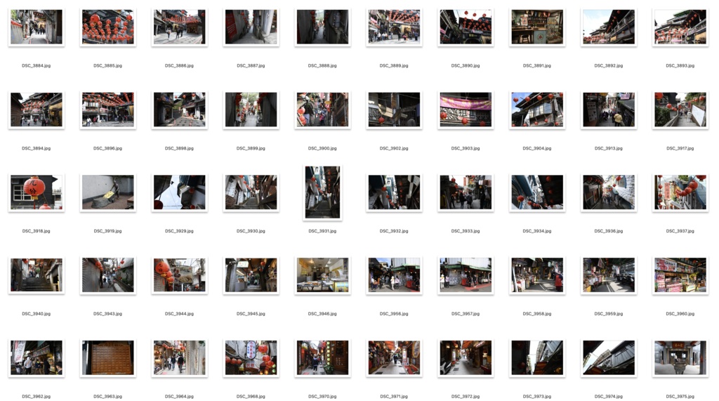 【背景資料画像】台湾九份〜台湾の古い街並み1