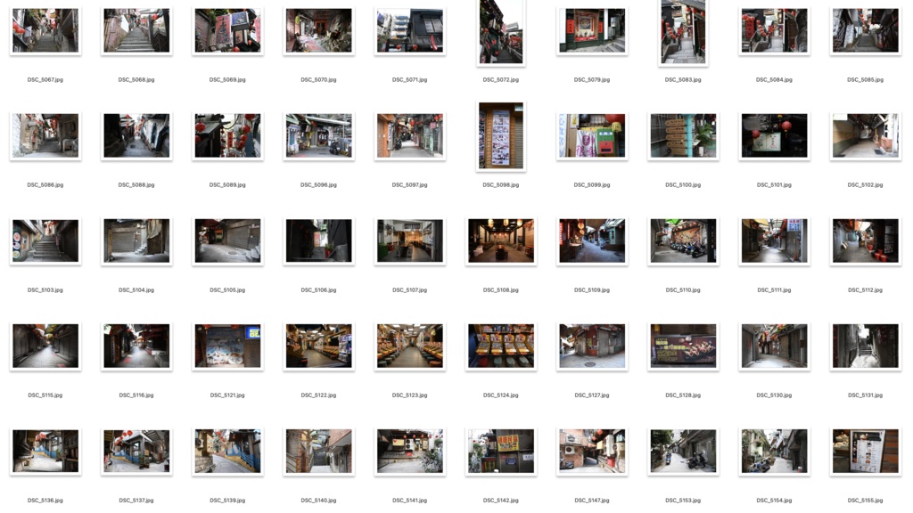 【背景資料画像】台湾九份〜台湾の古い街並み1