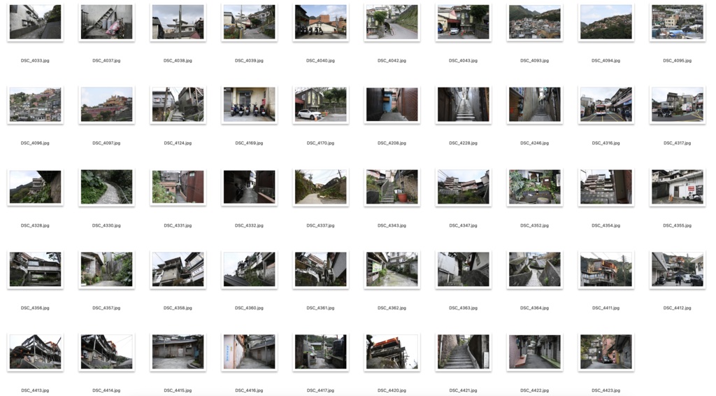 【背景資料画像】台湾九份〜台湾の古い街並み1