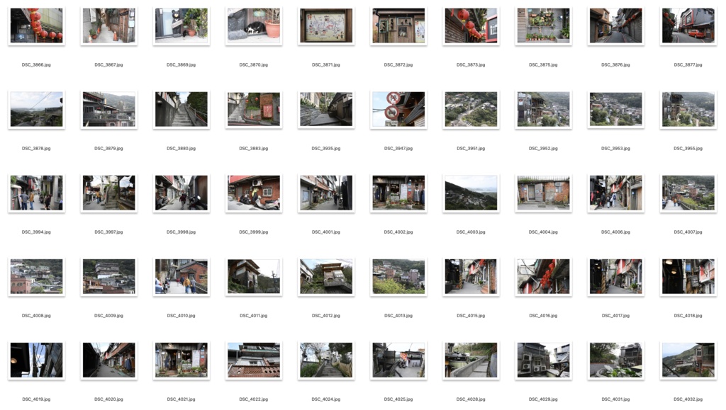 【背景資料画像】台湾九份〜台湾の古い街並み1