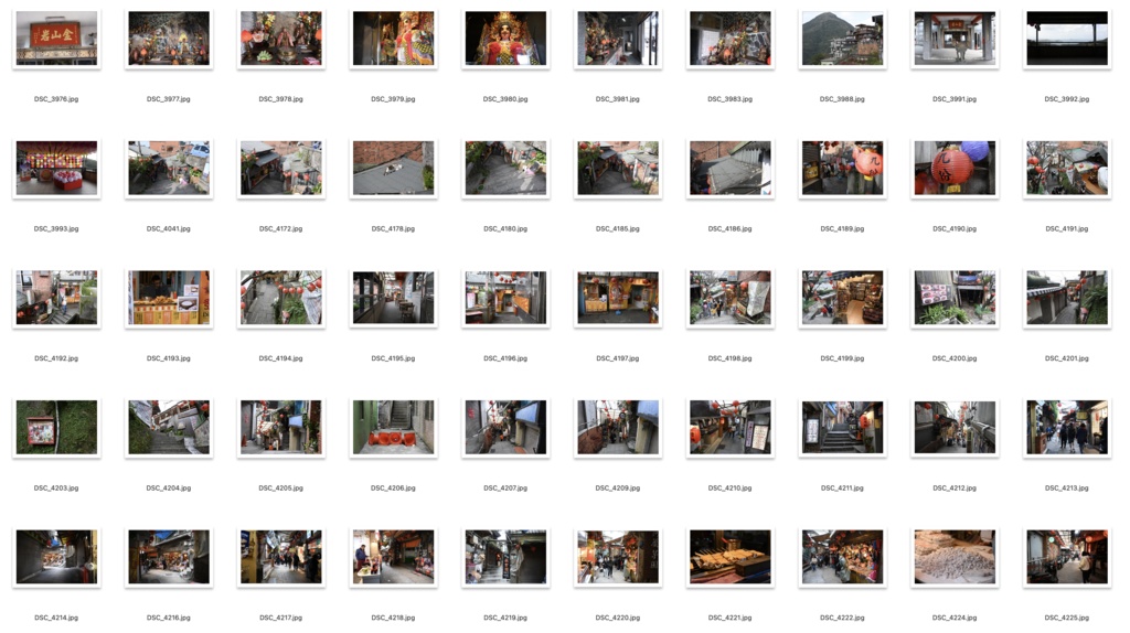 【背景資料画像】台湾九份〜台湾の古い街並み1