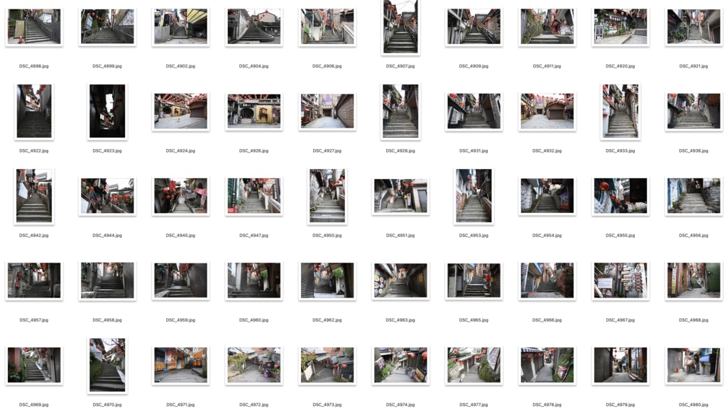 【背景資料画像】台湾九份〜台湾の古い街並み1