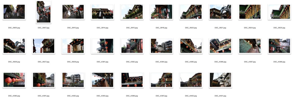 【背景資料画像】台湾九份〜台湾の古い街並み1