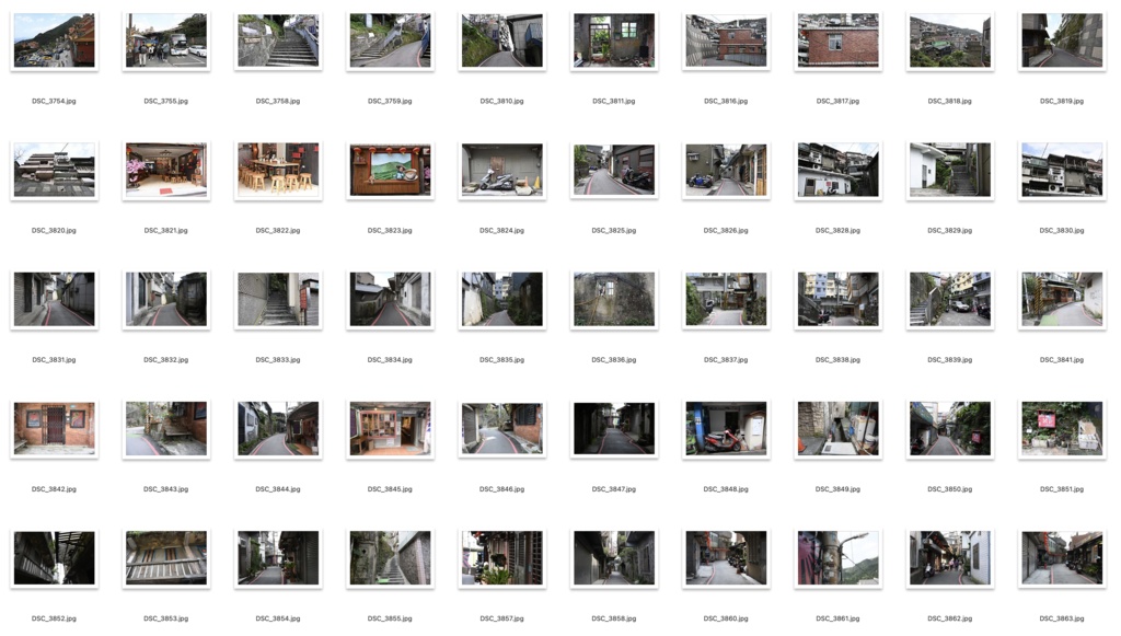 【背景資料画像】台湾九份〜台湾の古い街並み1