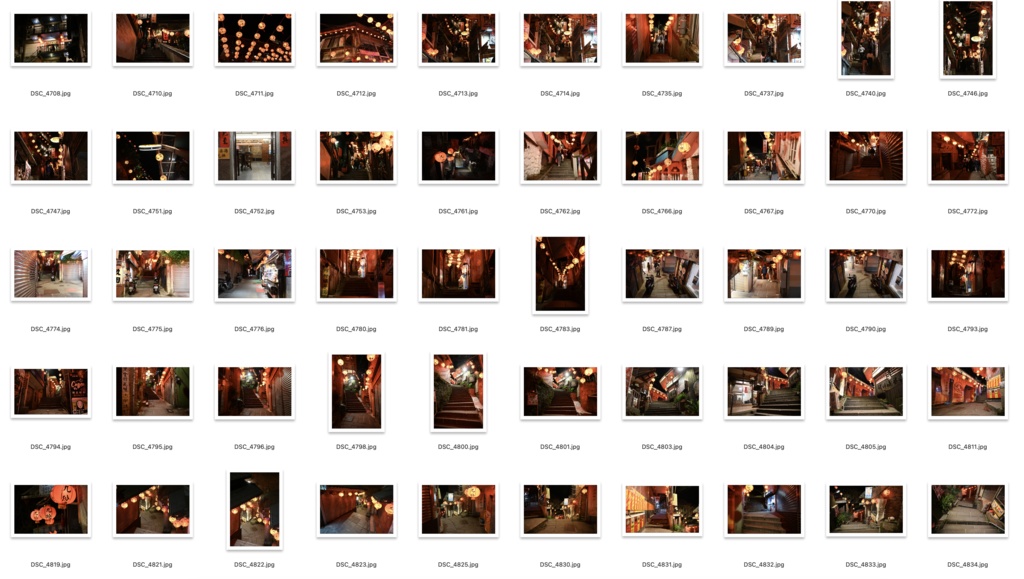 【背景資料画像】台湾九份〜台湾の古い街並み1