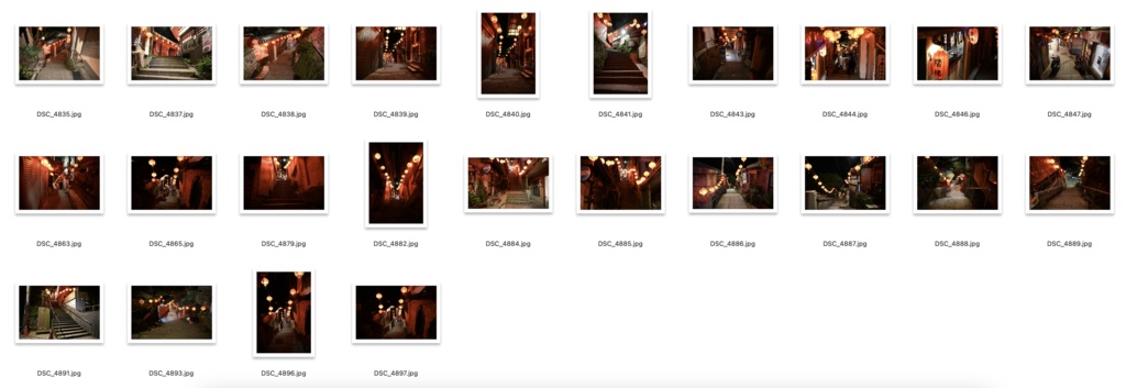 【背景資料画像】台湾九份〜台湾の古い街並み1