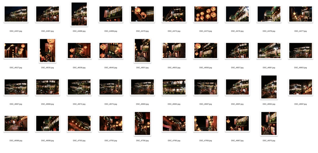 【背景資料画像】台湾九份〜台湾の古い街並み1