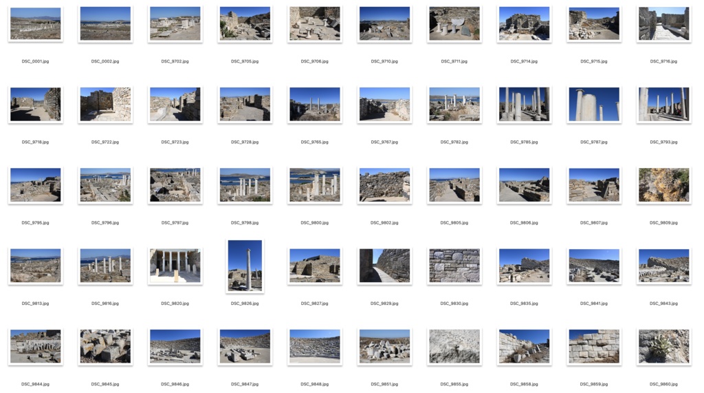 【背景資料画像】アテネ&デロス島の神殿遺跡〜ギリシャの世界遺産