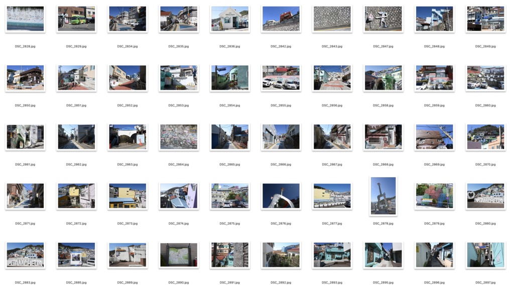 【背景資料画像】韓国1釜山:甘川村、白瀬村、虎川村