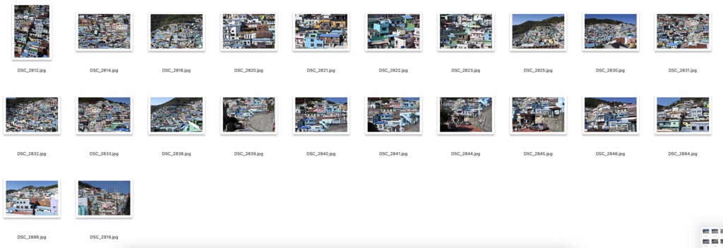 【背景資料画像】韓国1釜山:甘川村、白瀬村、虎川村