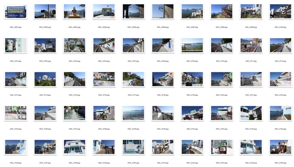 【背景資料画像】韓国1釜山:甘川村、白瀬村、虎川村