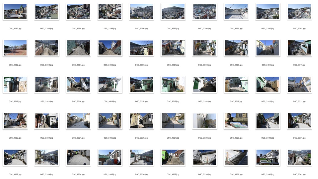 【背景資料画像】韓国1釜山:甘川村、白瀬村、虎川村