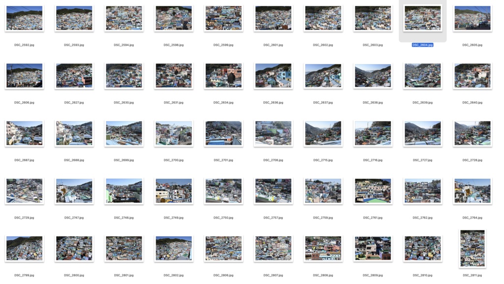 【背景資料画像】韓国1釜山:甘川村、白瀬村、虎川村