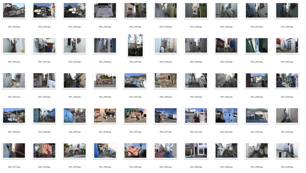 【背景資料画像】韓国1釜山:甘川村、白瀬村、虎川村