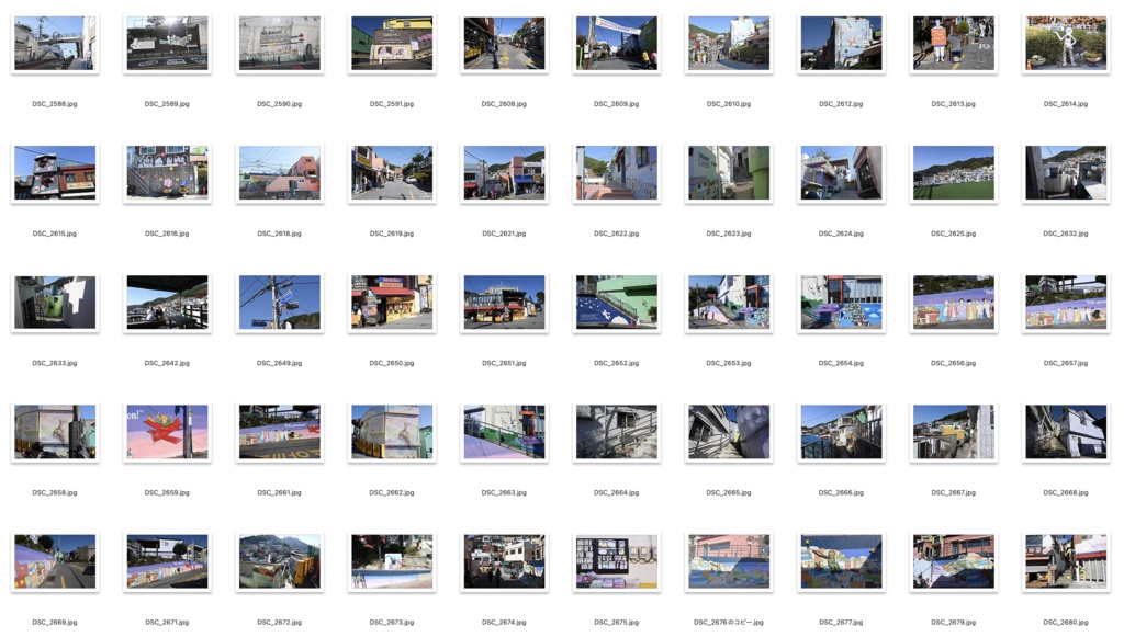 【背景資料画像】韓国1釜山:甘川村、白瀬村、虎川村