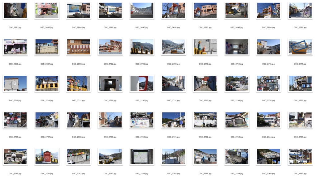 【背景資料画像】韓国1釜山:甘川村、白瀬村、虎川村