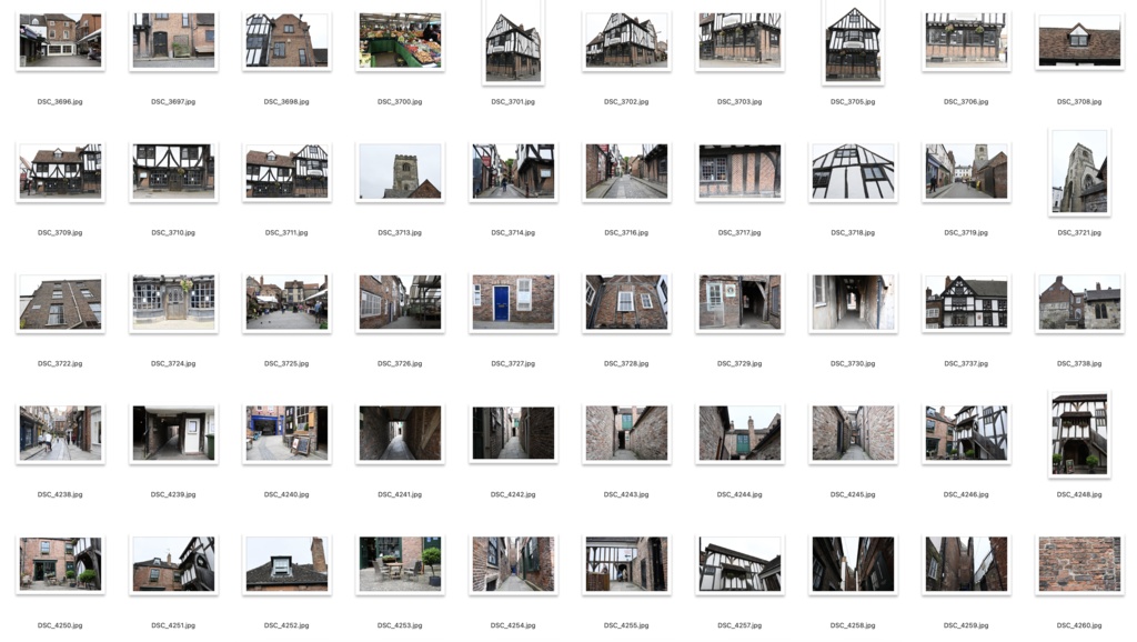 【背景資料画像】イギリスの街ヨークの街並みと大聖堂
