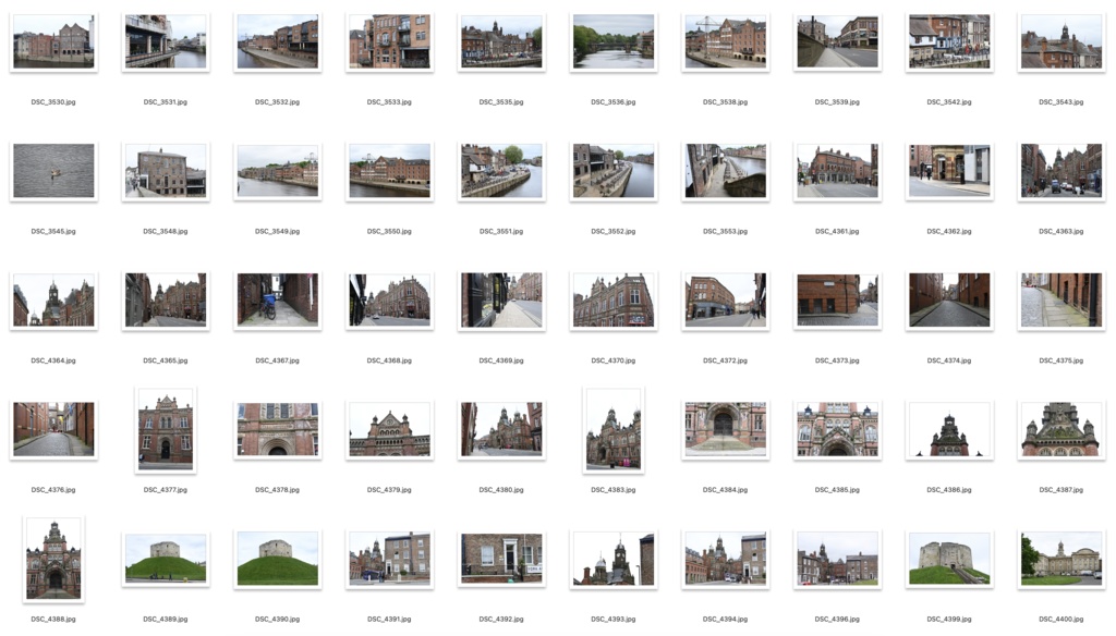 【背景資料画像】イギリスの街ヨークの街並みと大聖堂