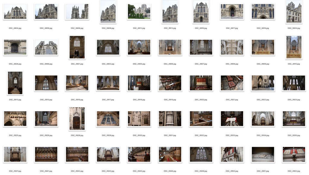 【背景資料画像】イギリスの街ヨークの街並みと大聖堂