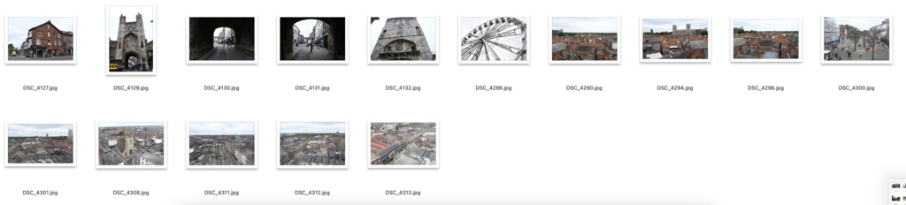 【背景資料画像】イギリスの街ヨークの街並みと大聖堂