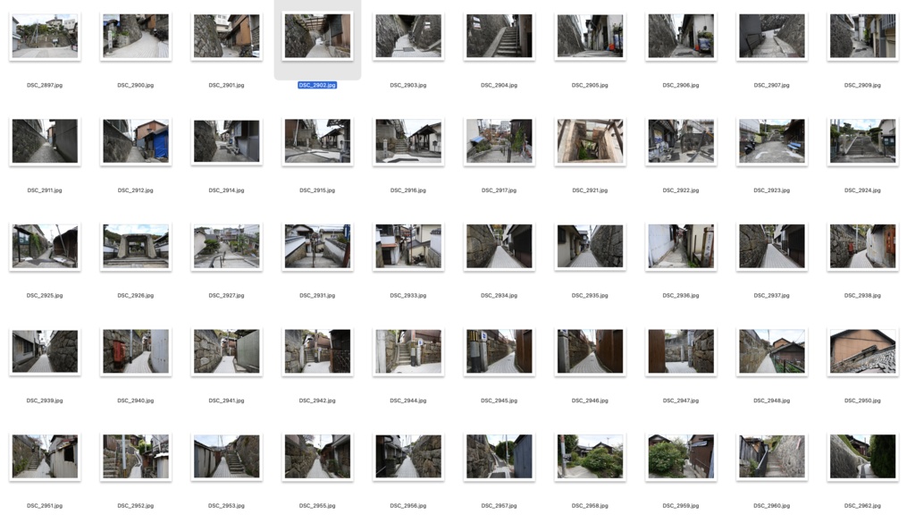 【背景資料画像】尾道の街並み・路地裏・商店街・階段