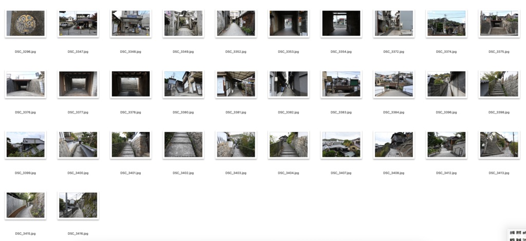 【背景資料画像】尾道の街並み・路地裏・商店街・階段