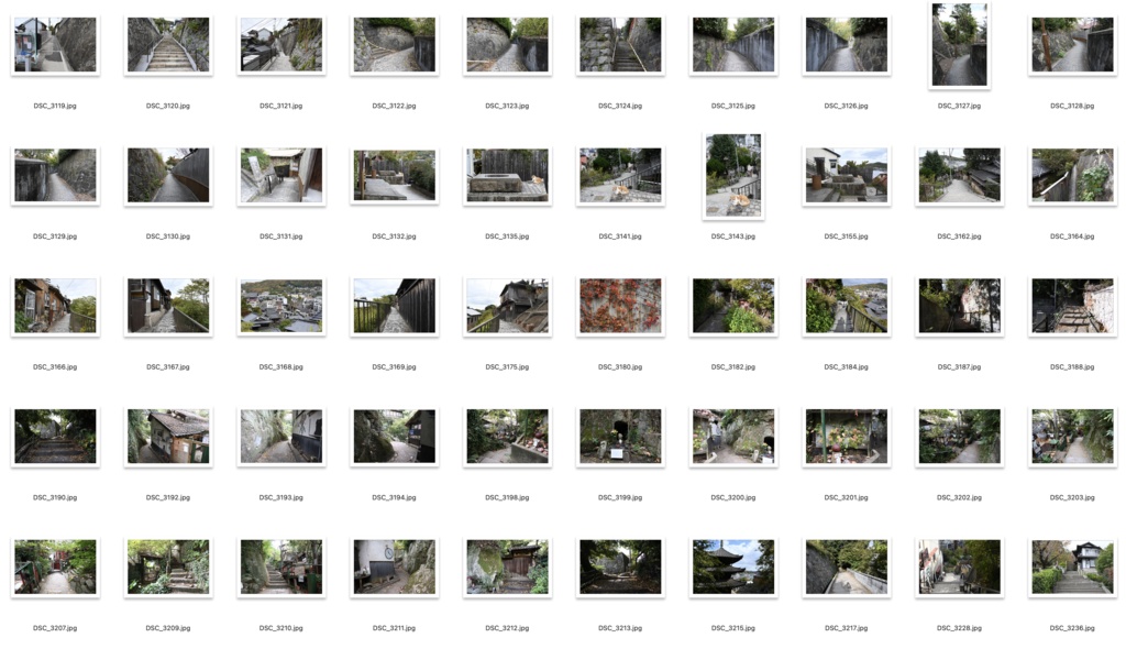【背景資料画像】尾道の街並み・路地裏・商店街・階段