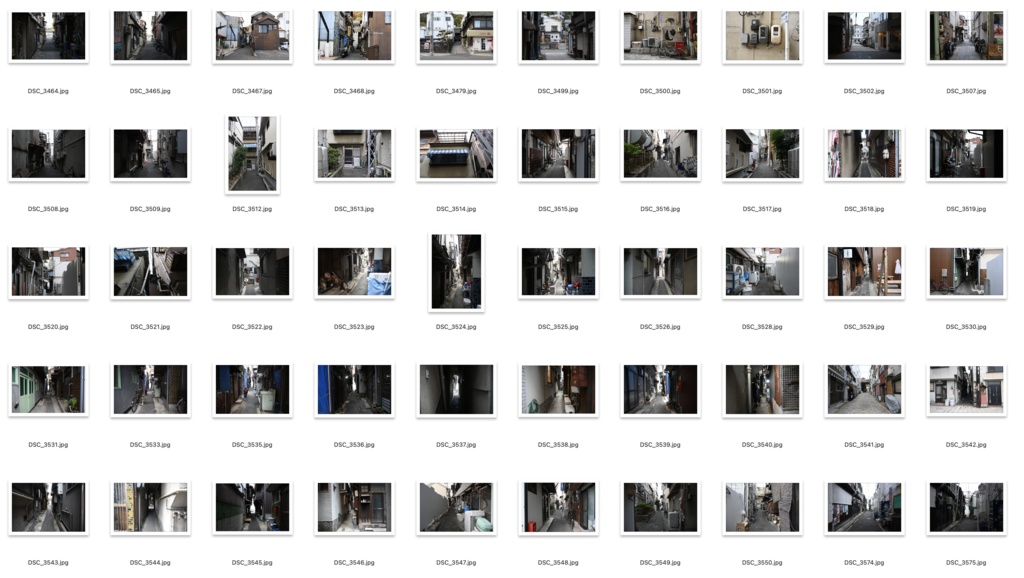 【背景資料画像】尾道の街並み・路地裏・商店街・階段