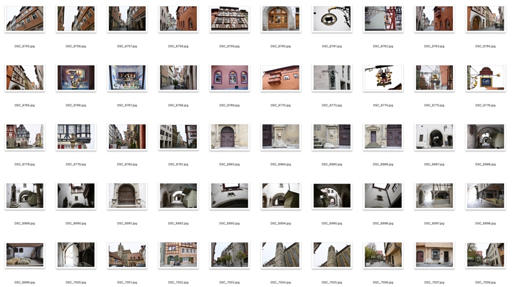 【背景資料画像】ドイツ中世の街並み・城壁・砦〜ローテンブルク編
