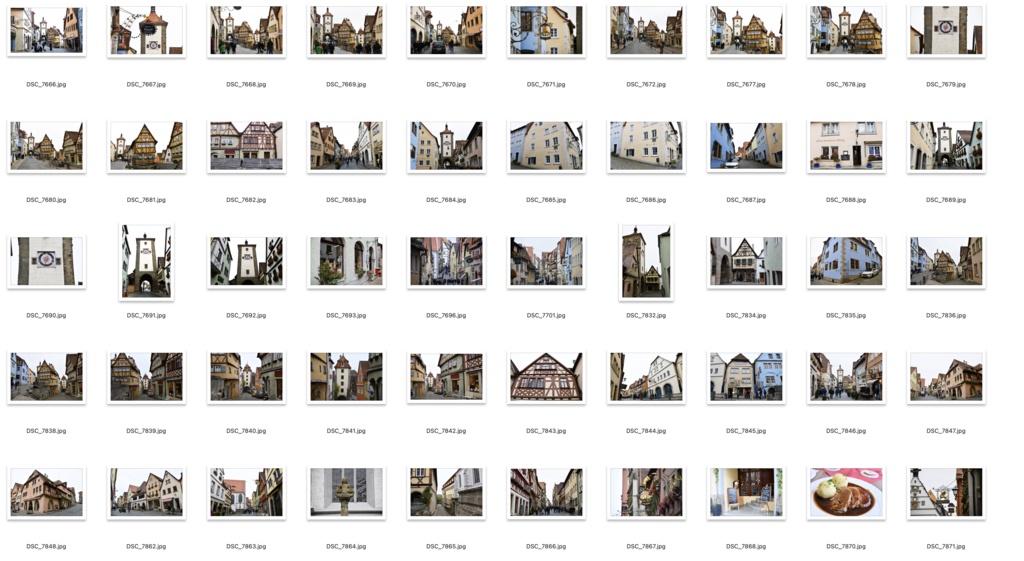 【背景資料画像】ドイツ中世の街並み・城壁・砦〜ローテンブルク編