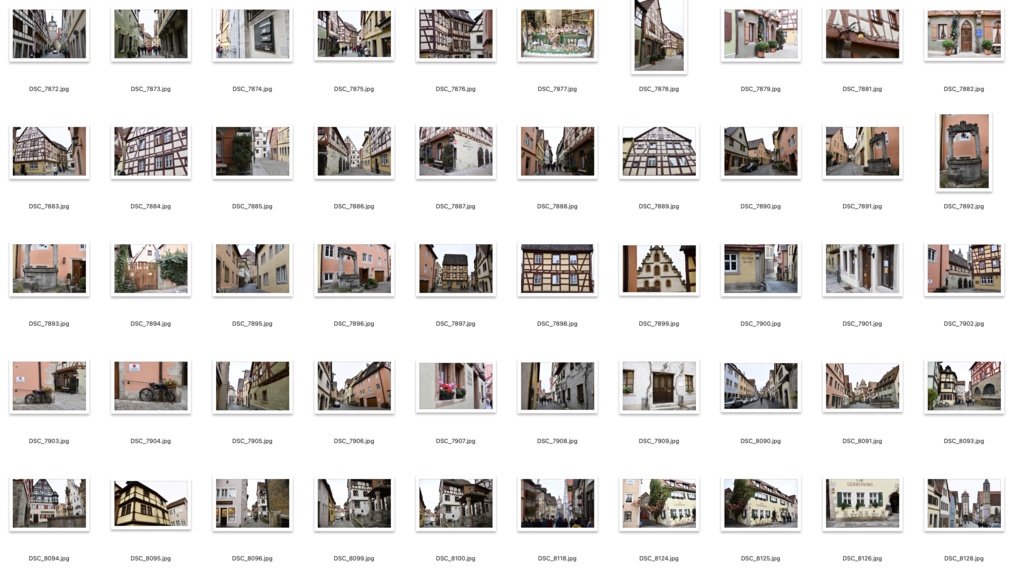 【背景資料画像】ドイツ中世の街並み・城壁・砦〜ローテンブルク編
