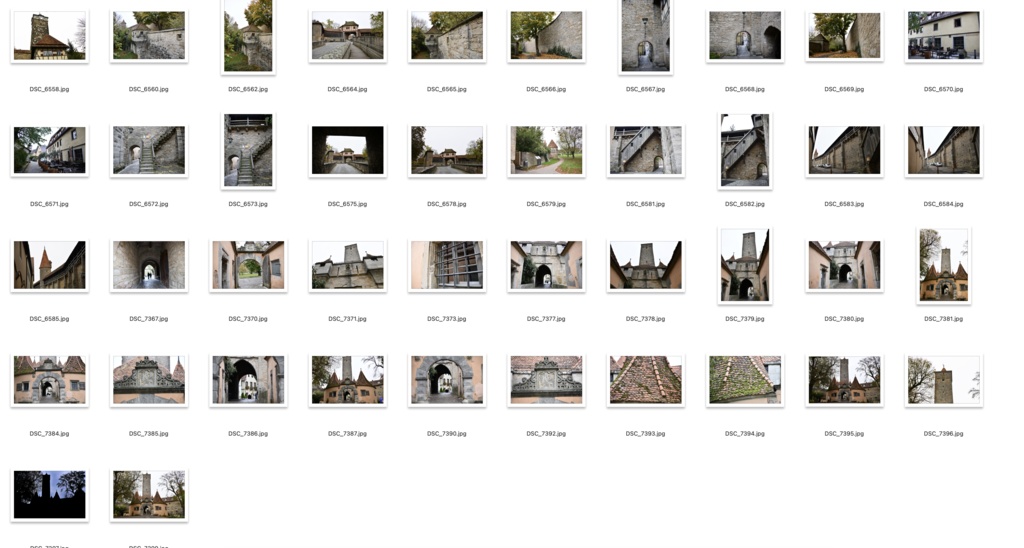 【背景資料画像】ドイツ中世の街並み・城壁・砦〜ローテンブルク編
