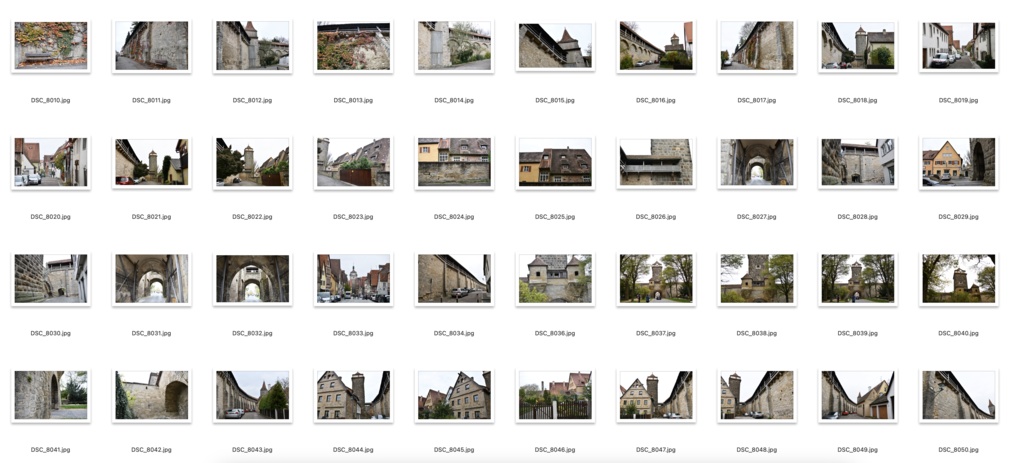 【背景資料画像】ドイツ中世の街並み・城壁・砦〜ローテンブルク編