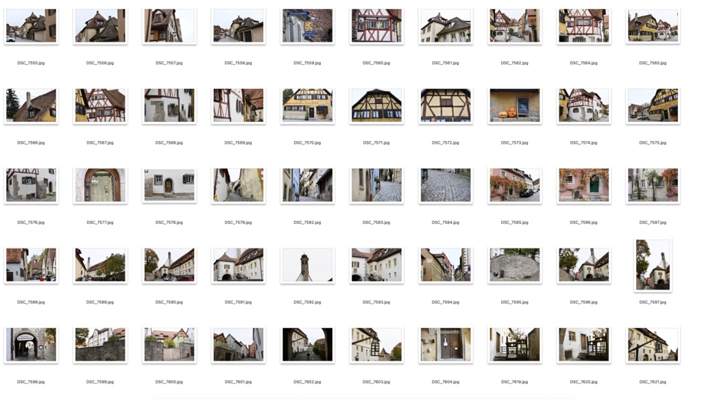 【背景資料画像】ドイツ中世の街並み・城壁・砦〜ローテンブルク編