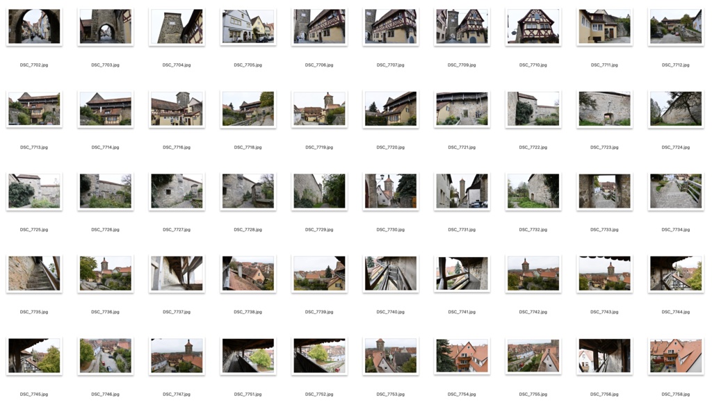 【背景資料画像】ドイツ中世の街並み・城壁・砦〜ローテンブルク編