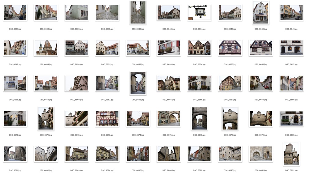 【背景資料画像】ドイツ中世の街並み・城壁・砦〜ローテンブルク編