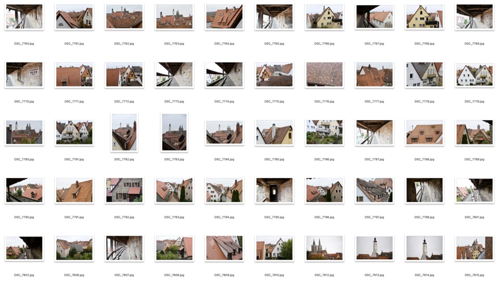 【背景資料画像】ドイツ中世の街並み・城壁・砦〜ローテンブルク編