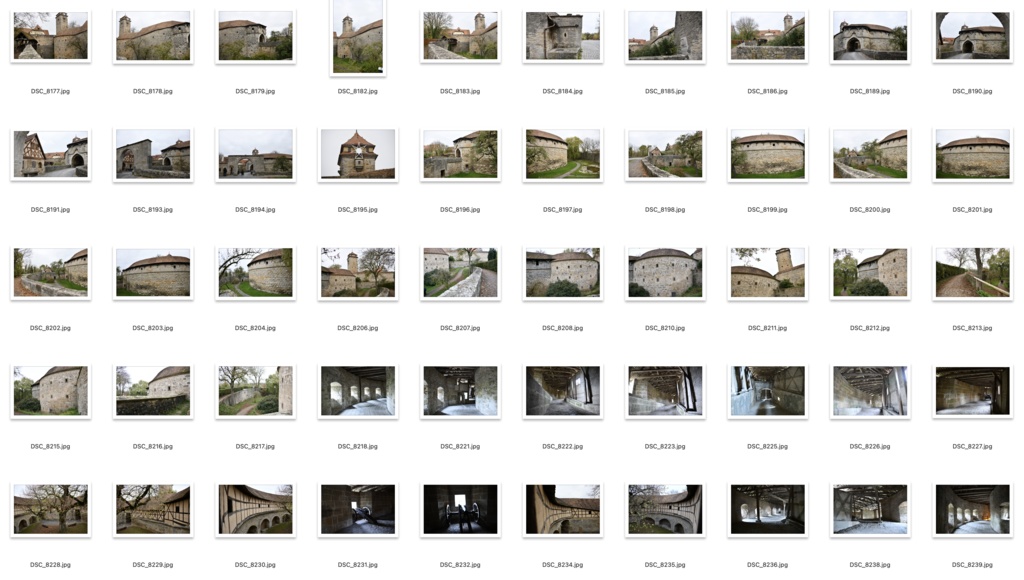 【背景資料画像】ドイツ中世の街並み・城壁・砦〜ローテンブルク編