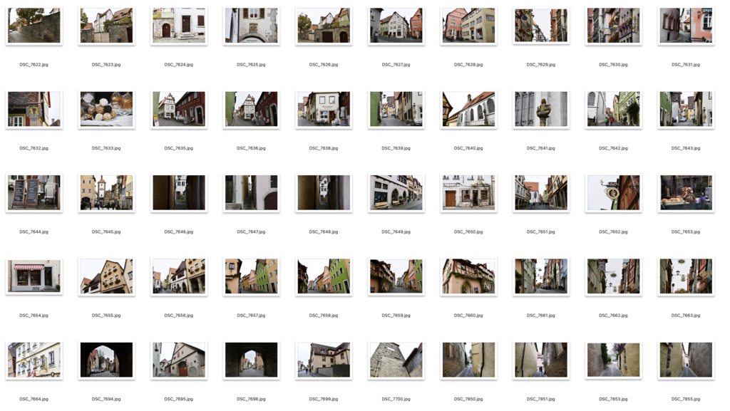 【背景資料画像】ドイツ中世の街並み・城壁・砦〜ローテンブルク編