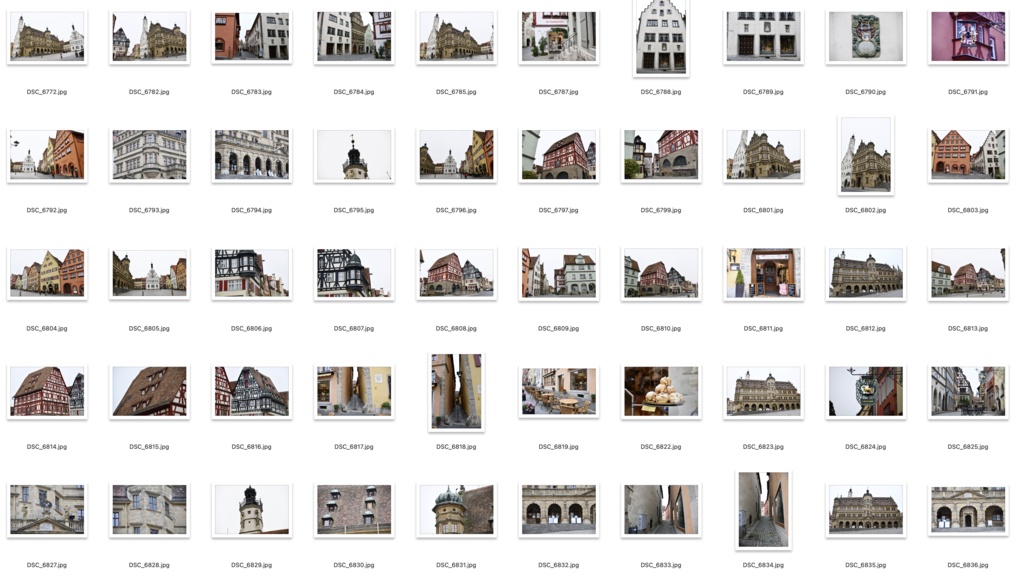 【背景資料画像】ドイツ中世の街並み・城壁・砦〜ローテンブルク編