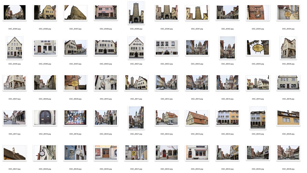 【背景資料画像】ドイツ中世の街並み・城壁・砦〜ローテンブルク編