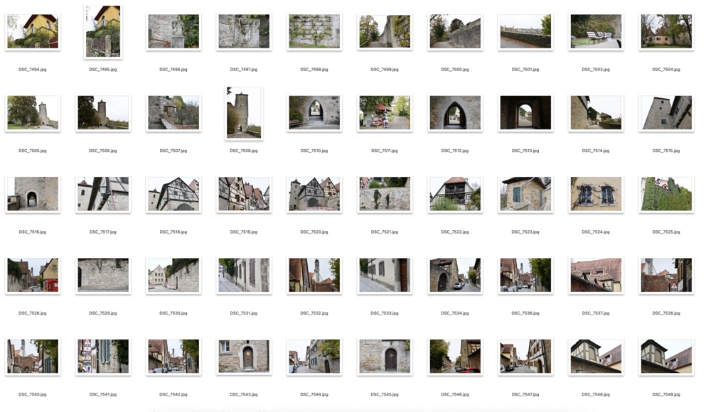 【背景資料画像】ドイツ中世の街並み・城壁・砦〜ローテンブルク編