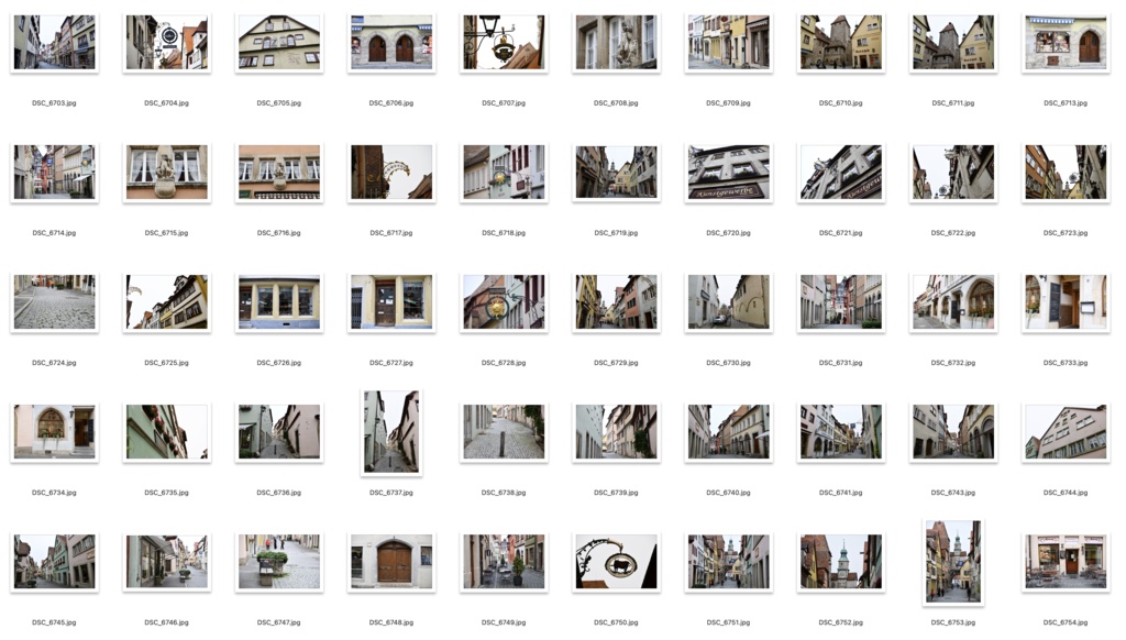 【背景資料画像】ドイツ中世の街並み・城壁・砦〜ローテンブルク編