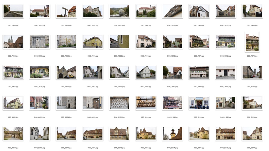 【背景資料画像】ドイツ中世の街並み・城壁・砦〜ローテンブルク編