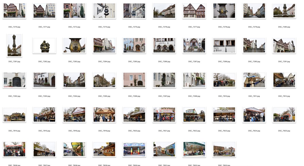 【背景資料画像】ドイツ中世の街並み・城壁・砦〜ローテンブルク編
