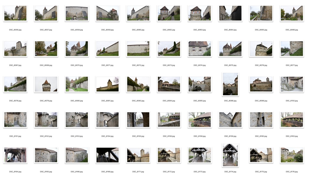【背景資料画像】ドイツ中世の街並み・城壁・砦〜ローテンブルク編
