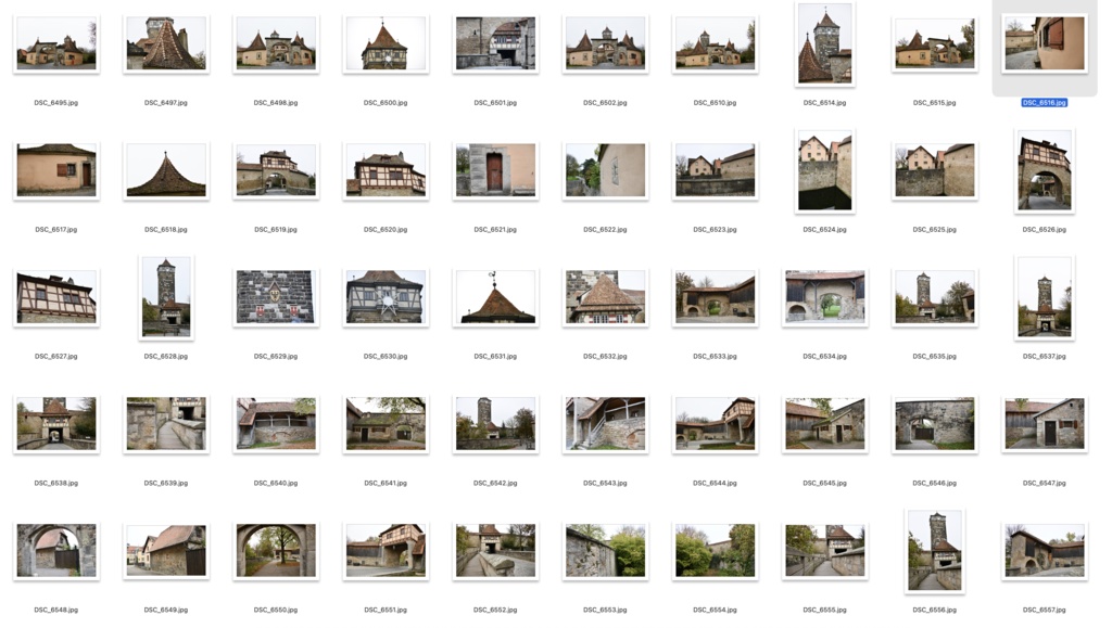 【背景資料画像】ドイツ中世の街並み・城壁・砦〜ローテンブルク編