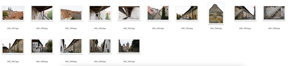 【背景資料画像】ドイツ中世の街並み・城壁・砦〜ローテンブルク編
