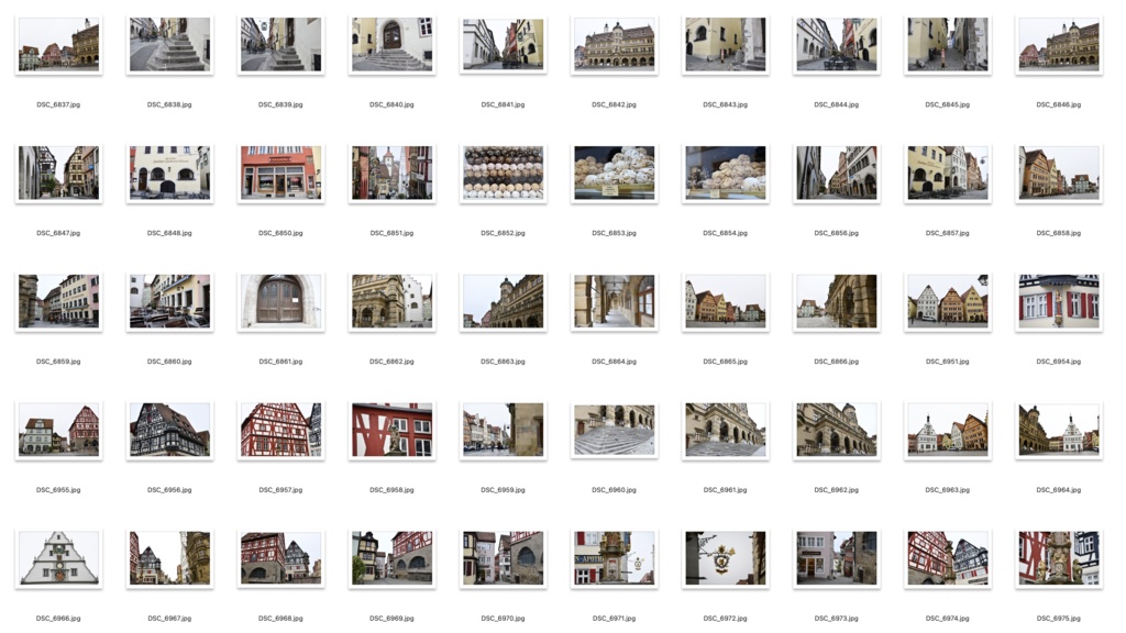 【背景資料画像】ドイツ中世の街並み・城壁・砦〜ローテンブルク編