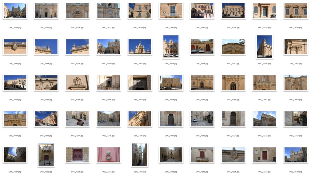 【背景資料画像】中世城郭都市の街並みと教会:古都イムディーナ(マルタ共和国)